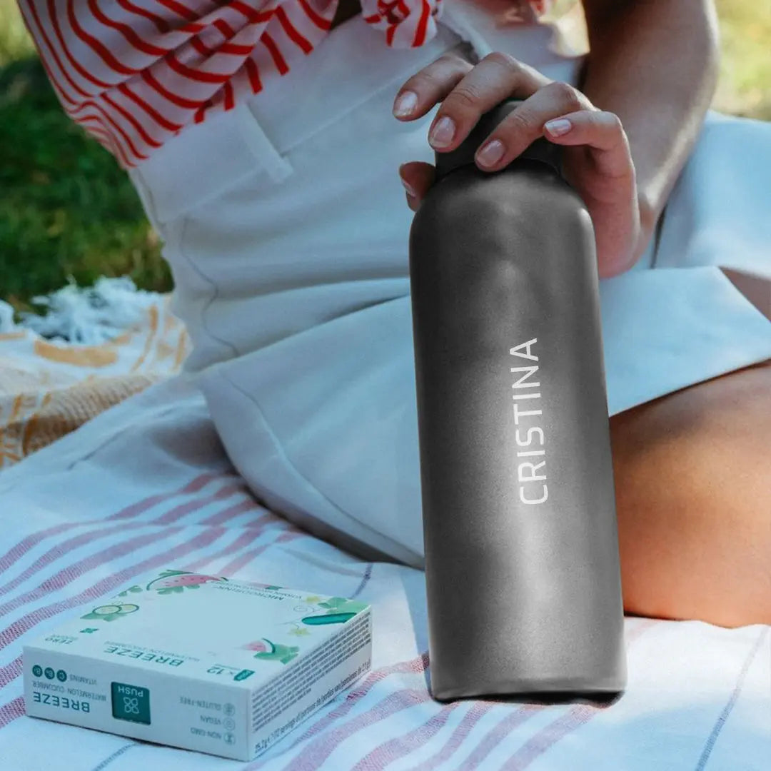 Thermoskanne mit Temperaturanzeige