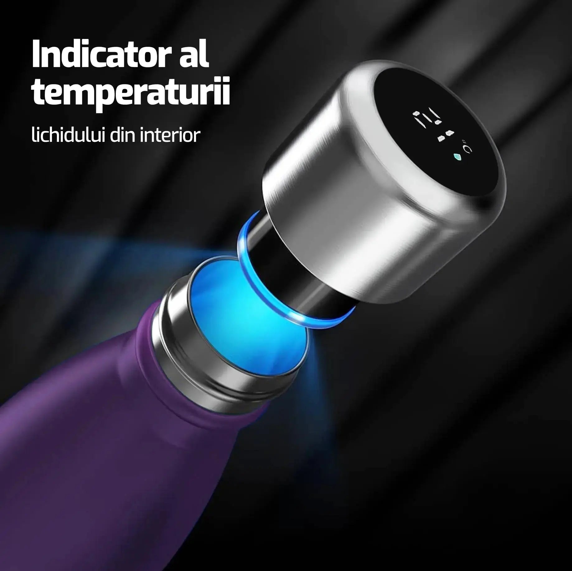 Thermoskanne mit Temperaturanzeige