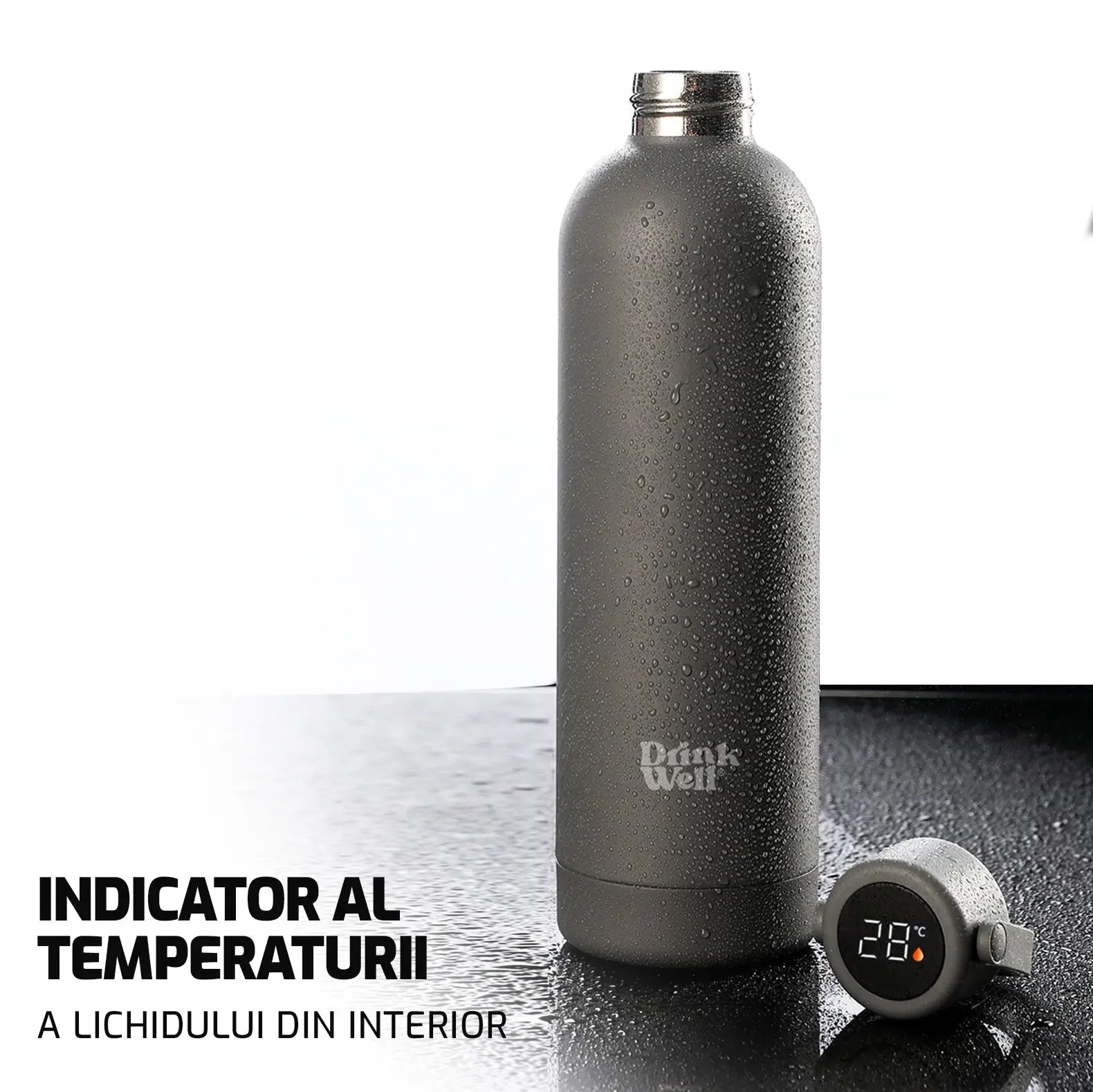 Thermoskanne mit Temperaturanzeige