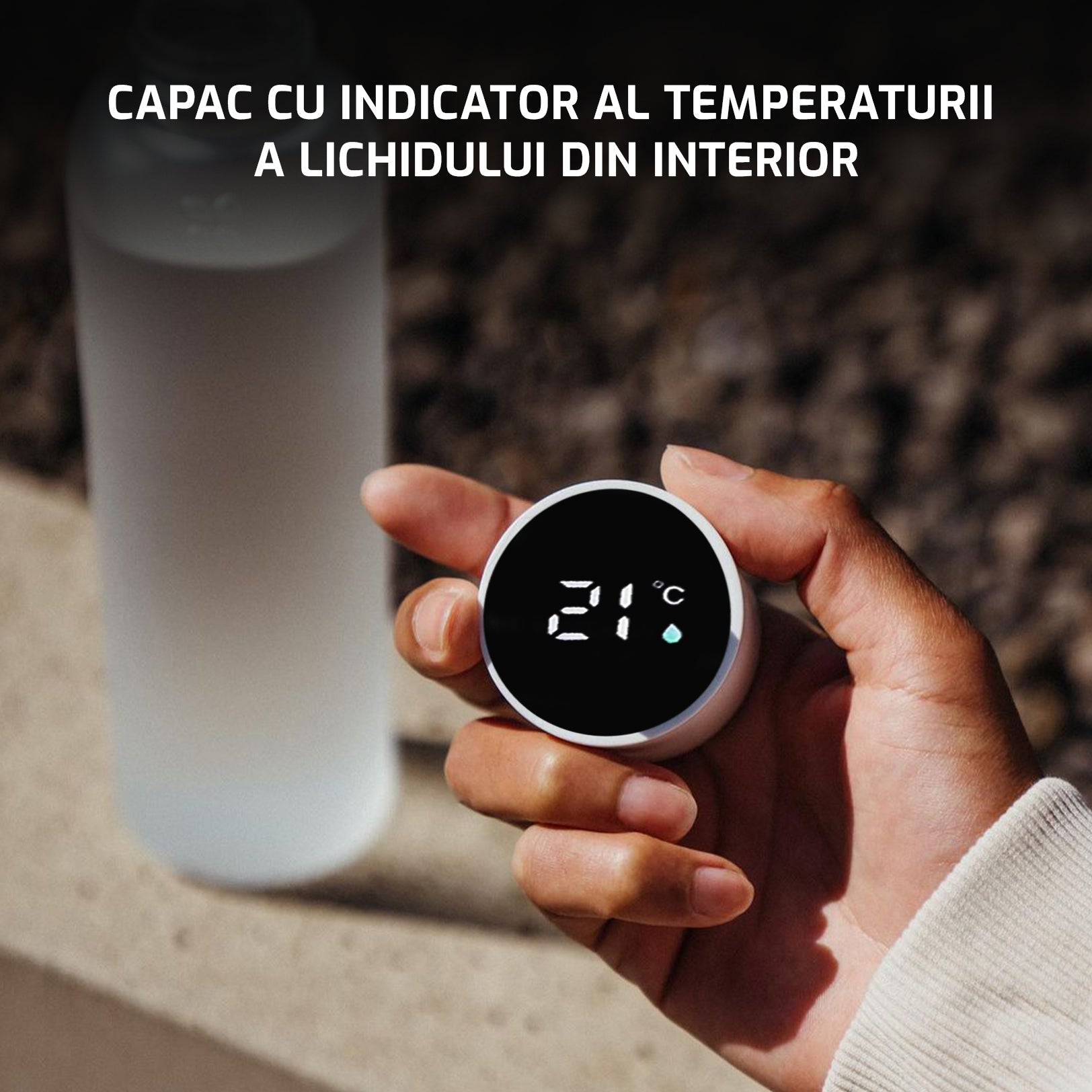 Termos cu indicator al temperaturii